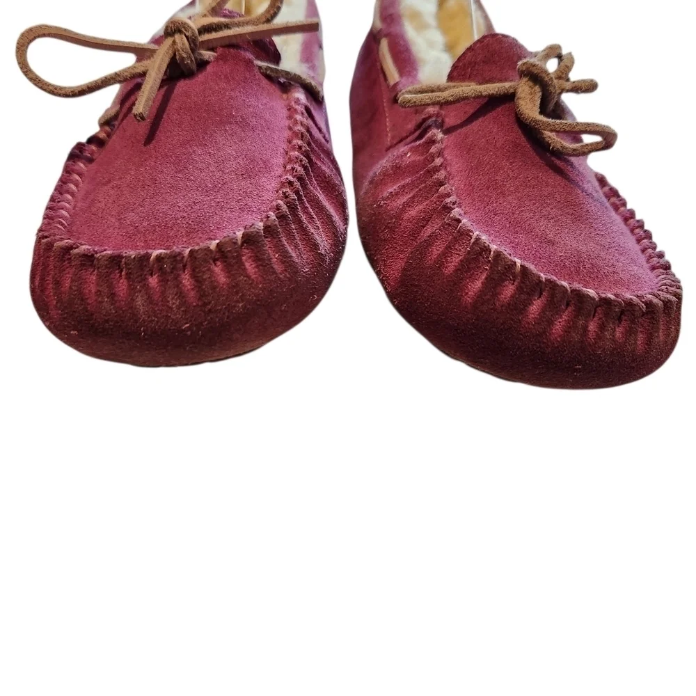UGG DAKOTA MYSTIC PURPLE SUEDE SLIPPERS FUCHSIA SZ 3